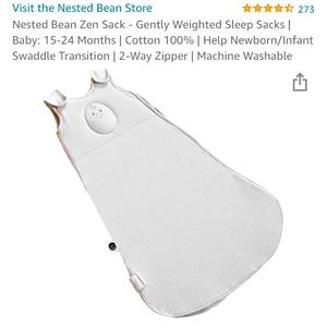 Nested Bean Zen Sleep Sack, 0-6 months (S)